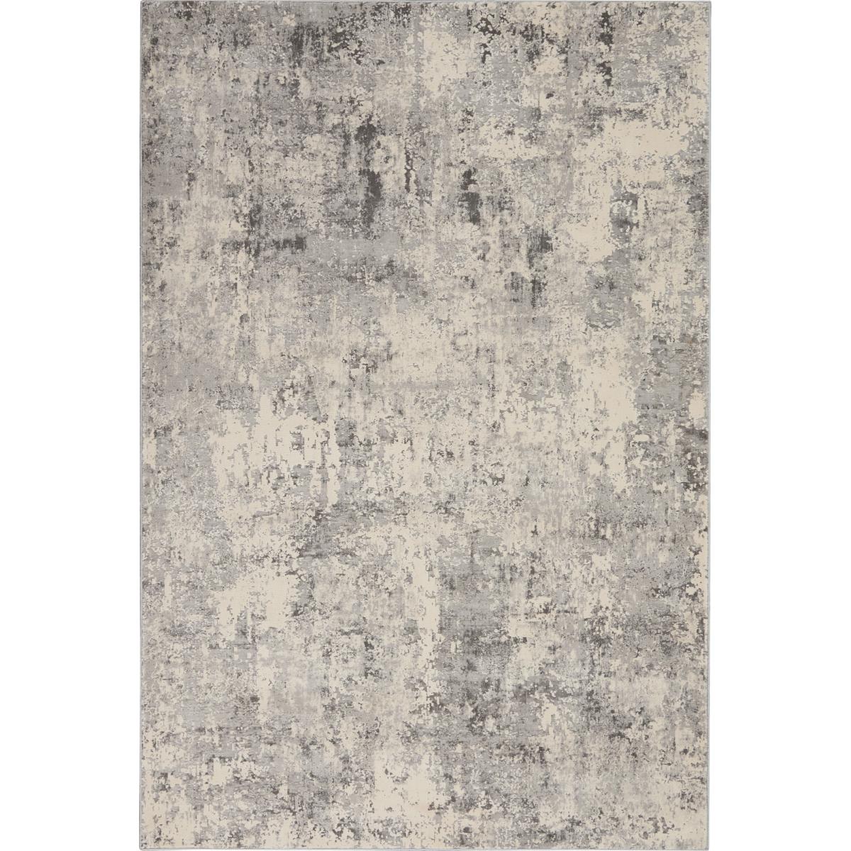 Rustic Textures Abstract Rugs RUS07 in Grey Beige&nbsp;119x180cm – image 5