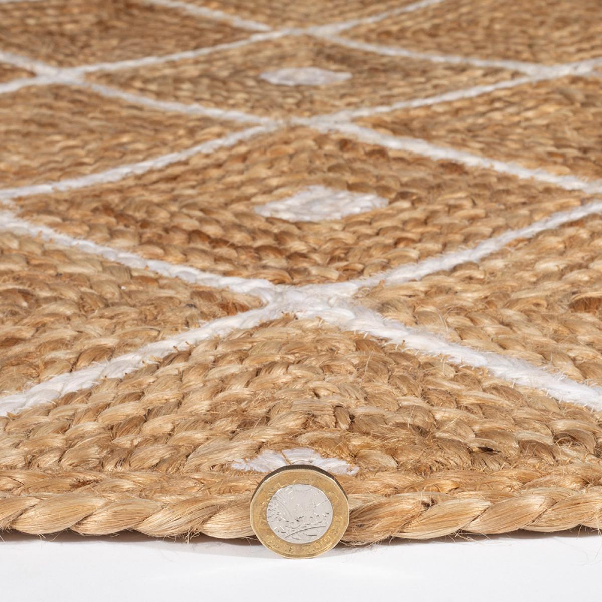 Natural Diamond Prestbury Hand Braided Jute Rug in Natural 120x170cm – image 4