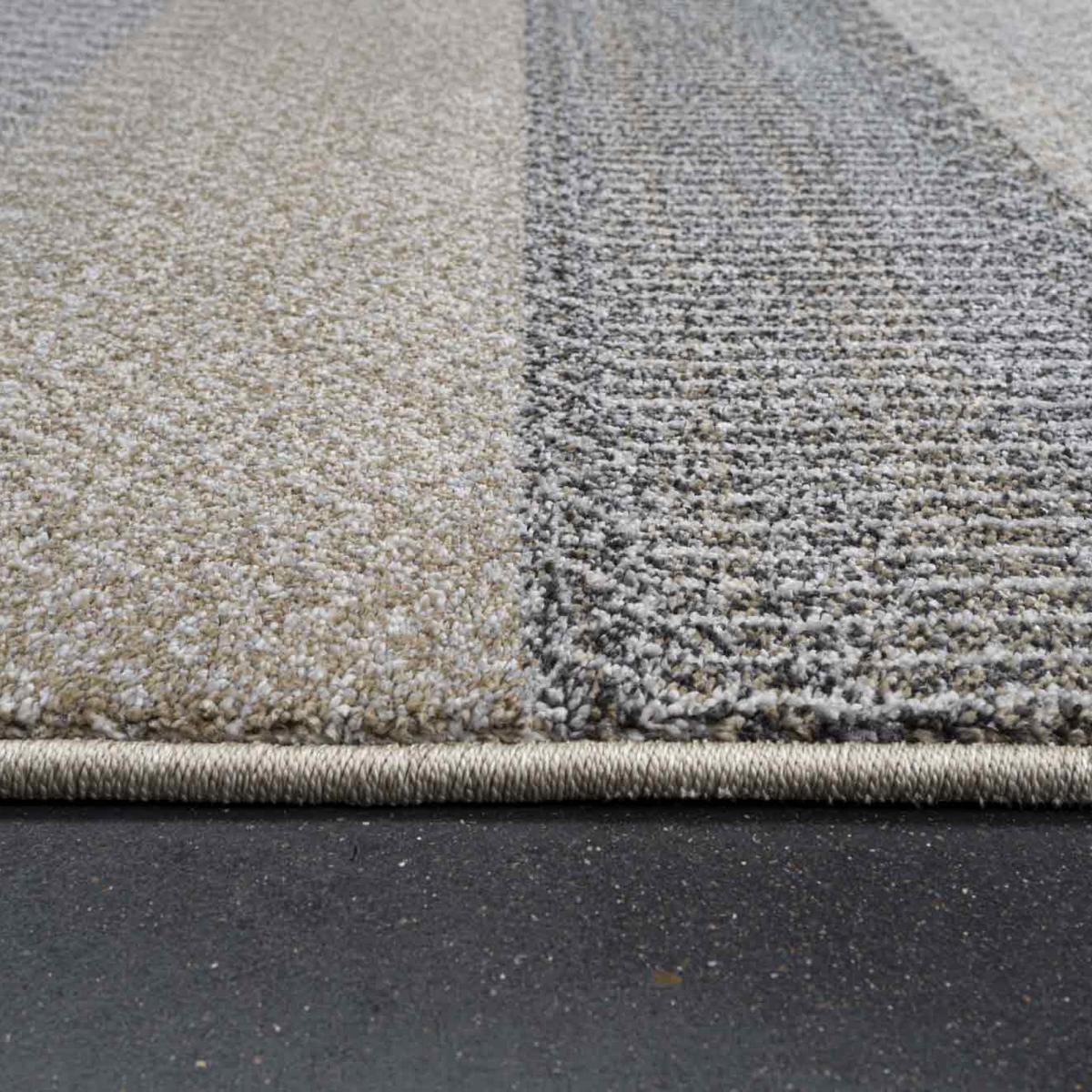 Liberty Geometric Striped Modern Rugs 34105 9161 in Beige240x340cm – image 3