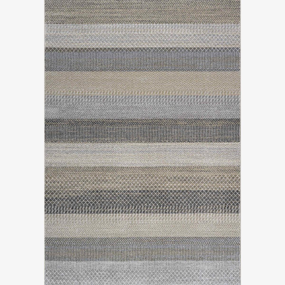 Liberty Geometric Striped Modern Rugs 34105 9161 in Beige240x340cm – image 1