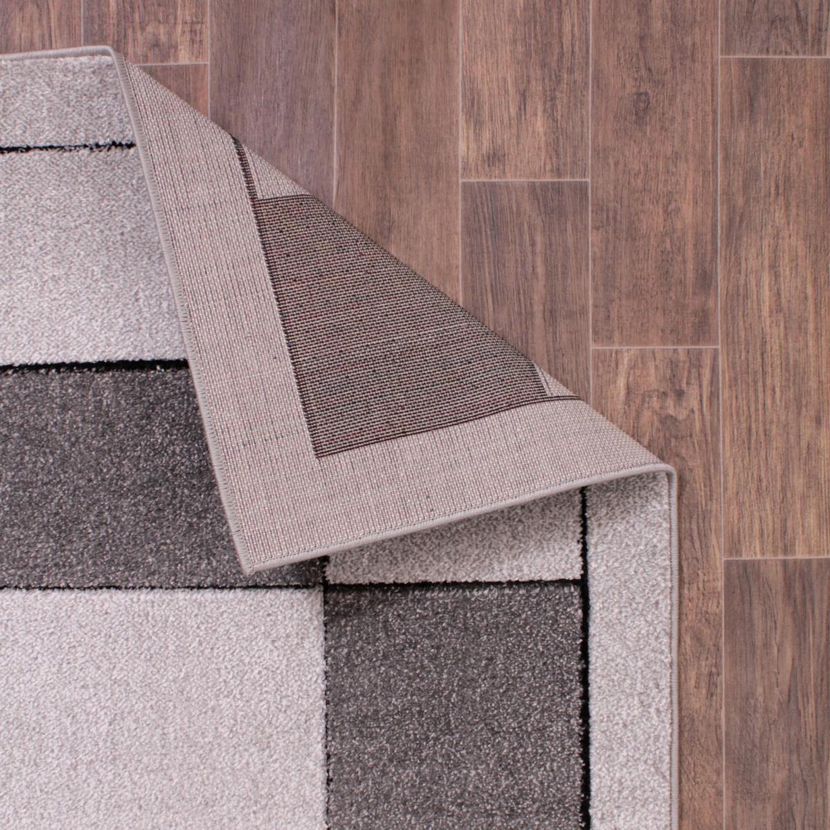 Orbit Blocks Geometric Abstract Rugs in Silver&nbsp;160x230cm – image 2