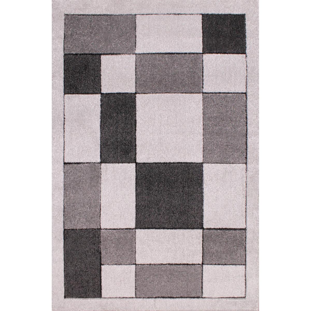Orbit Blocks Geometric Abstract Rugs in Silver&nbsp;160x230cm – image 5