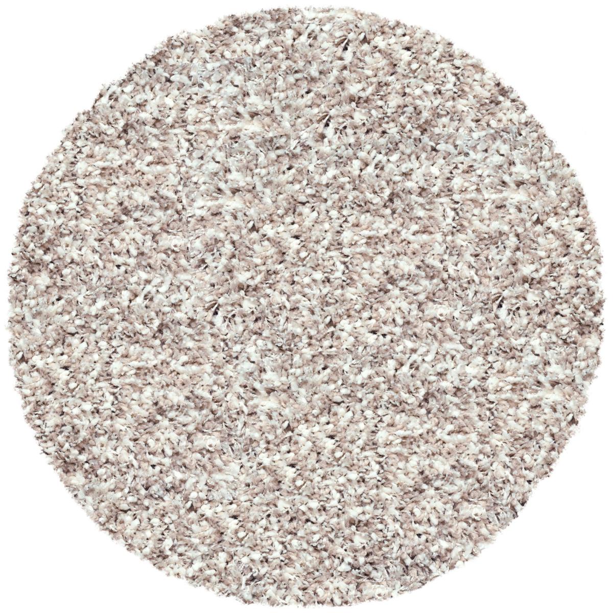 Twilight Speckled Shaggy Circle Rugs 39001 2211 in White Linen&nbsp;120x120cm – image 5