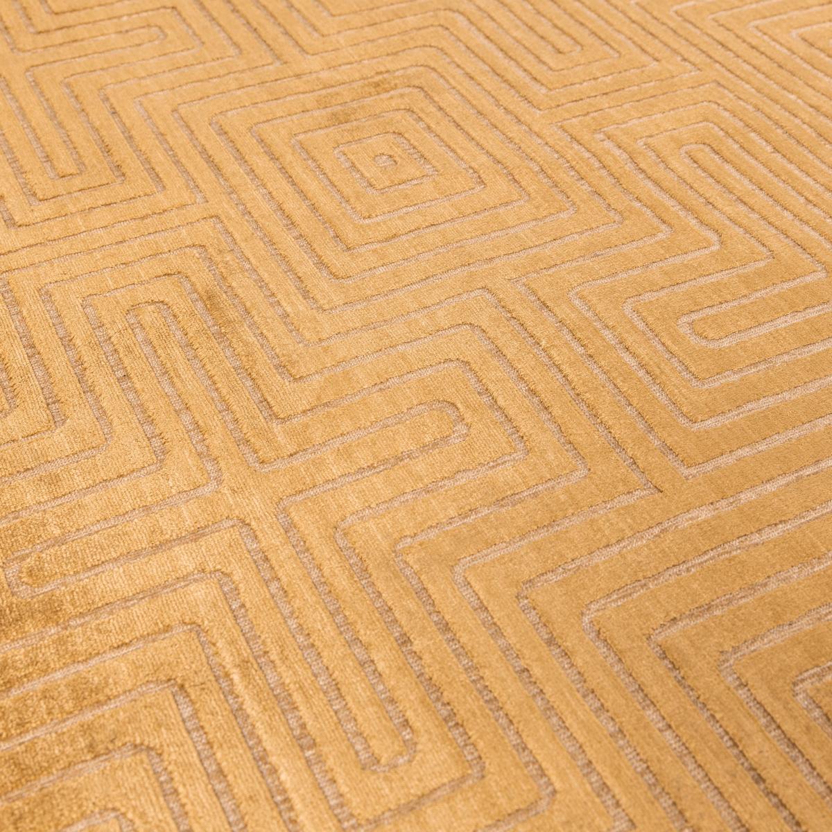 Glaze Pulse Geometric Modern Rugs in Ochre Yellow200x290cm – image 2