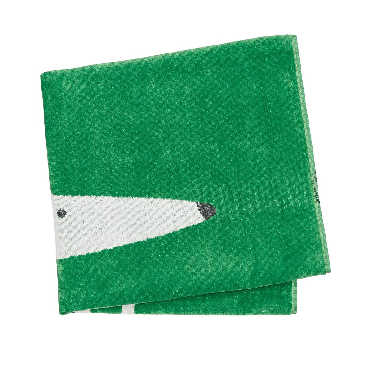Mr Fox Large Cotton Velour Towels By Scion in Mint Leaf Green 70x130cm – image 2