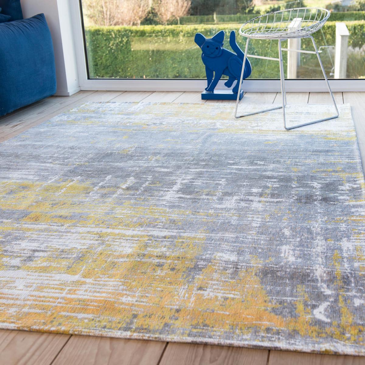 Louis De Poortere Atlantic Streaks Rugs 8715 in Sea Bright Sunny 140x200cm – image 4