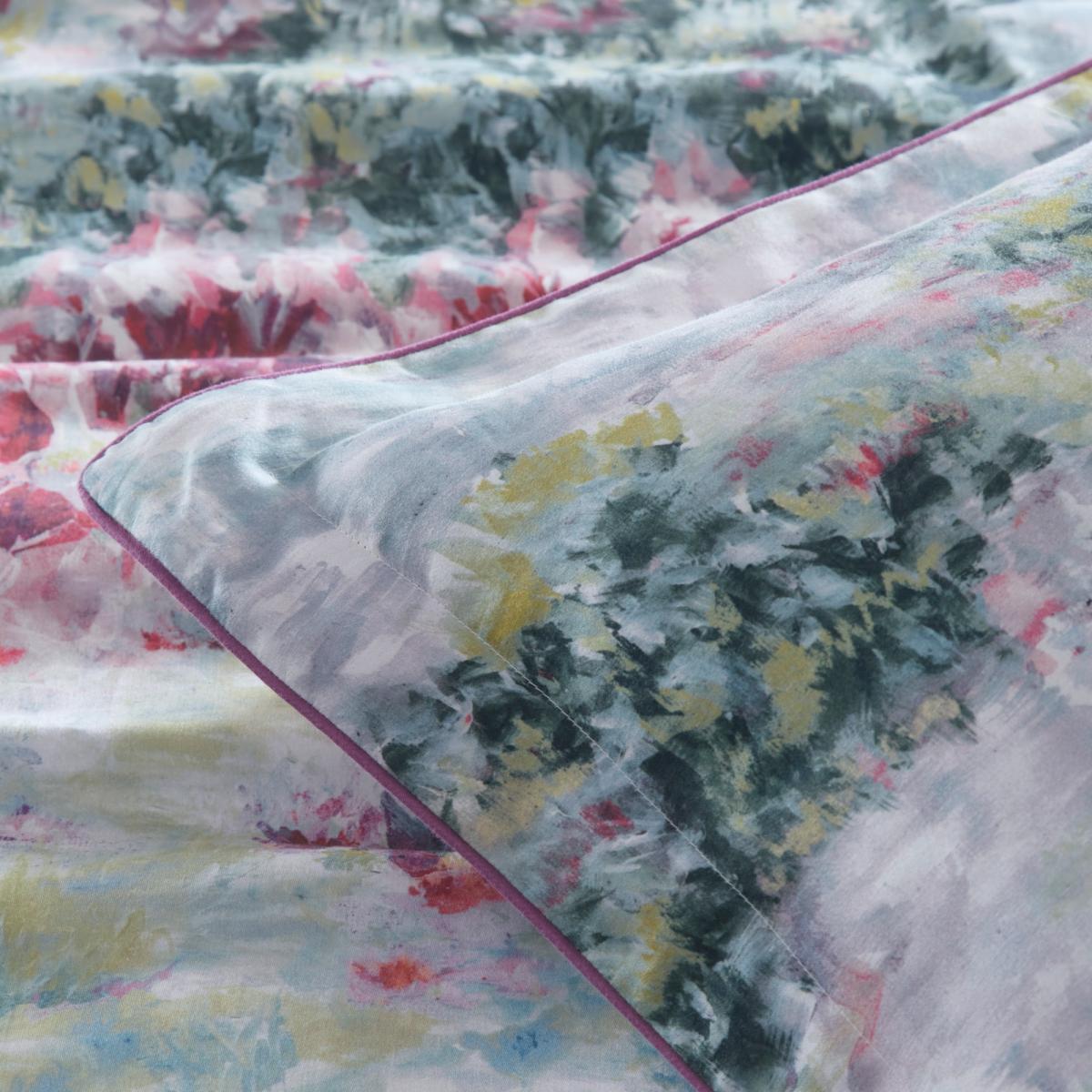Fiore Floral Garden Bedding Duvet Cover and Pillowcase By Clarke And Clarke In Amethyst and Slate 220x230cm – image 2