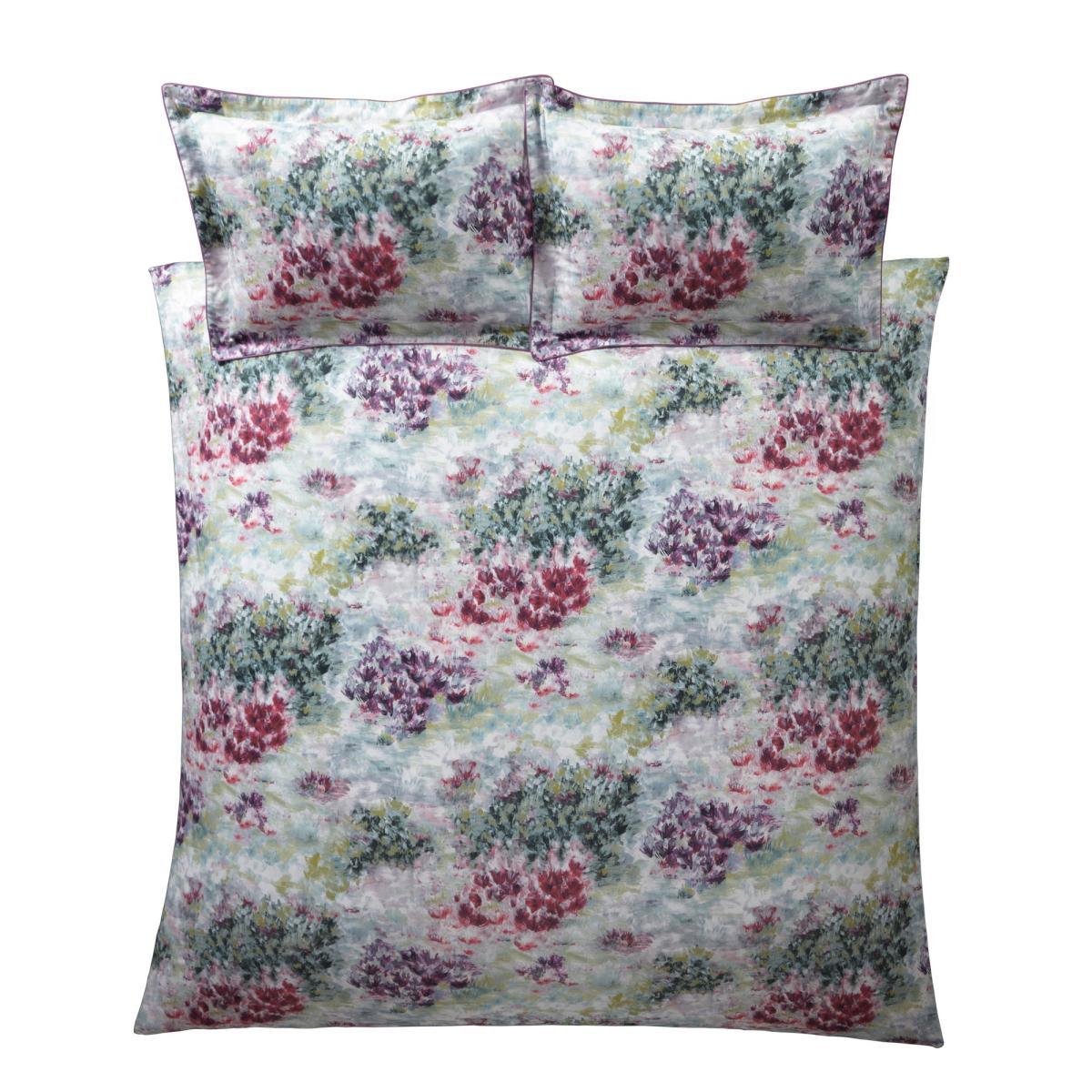 Fiore Floral Garden Bedding Duvet Cover and Pillowcase By Clarke And Clarke In Amethyst and Slate 220x230cm – image 5