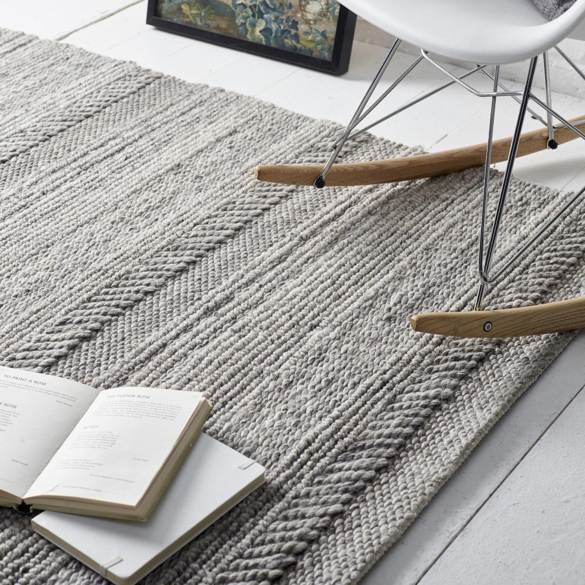 Chunky Knit Rugs in Natural – image 2