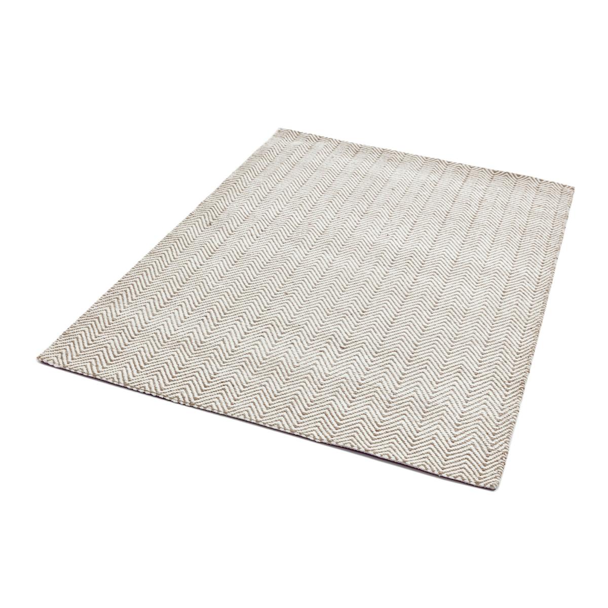 Ives Modern Chevron Zigzag Pattern Rugs in Natural Cream&nbsp;100x150cm – image 2