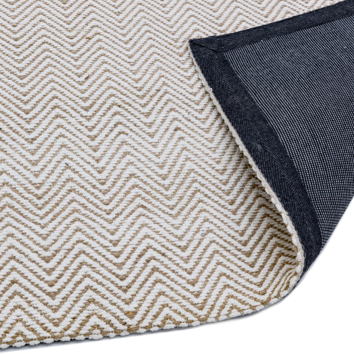 Ives Modern Chevron Zigzag Pattern Rugs in Natural Cream&nbsp;100x150cm – image 3