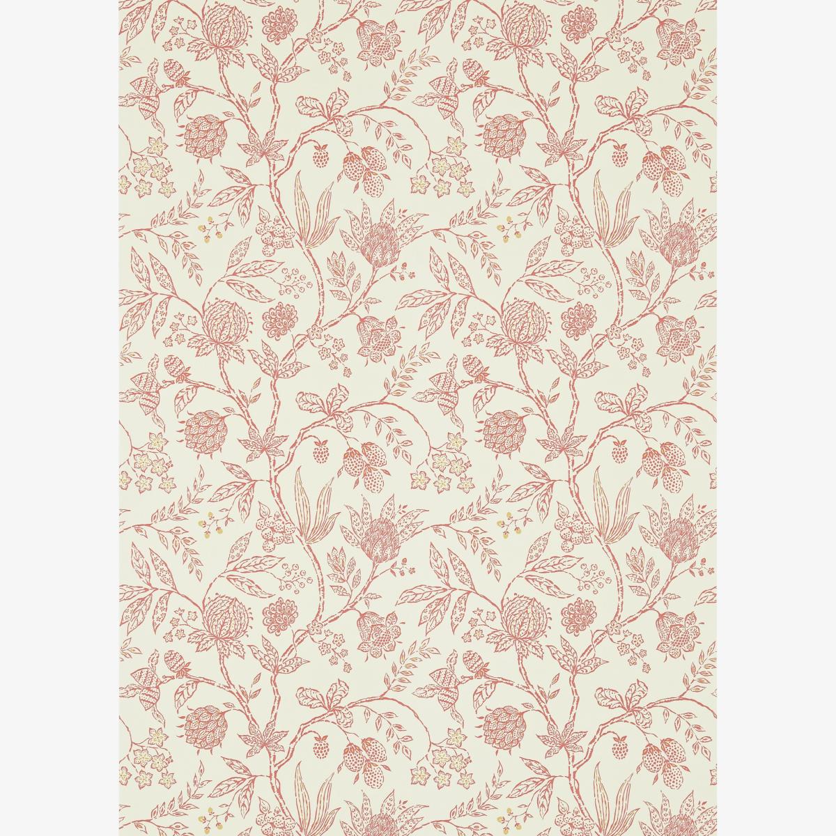 Solaine Wallpaper 214086 by Sanderson in Calico RussetRoll