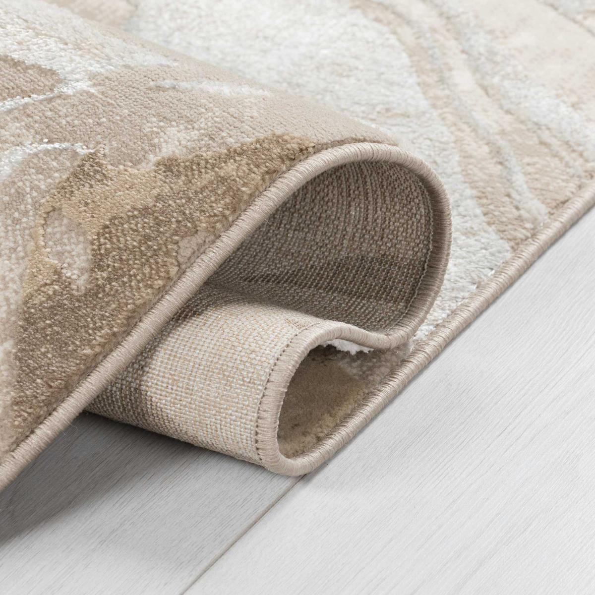 Eris Marbled Modern Abstract Rugs in Natural Beige – image 2