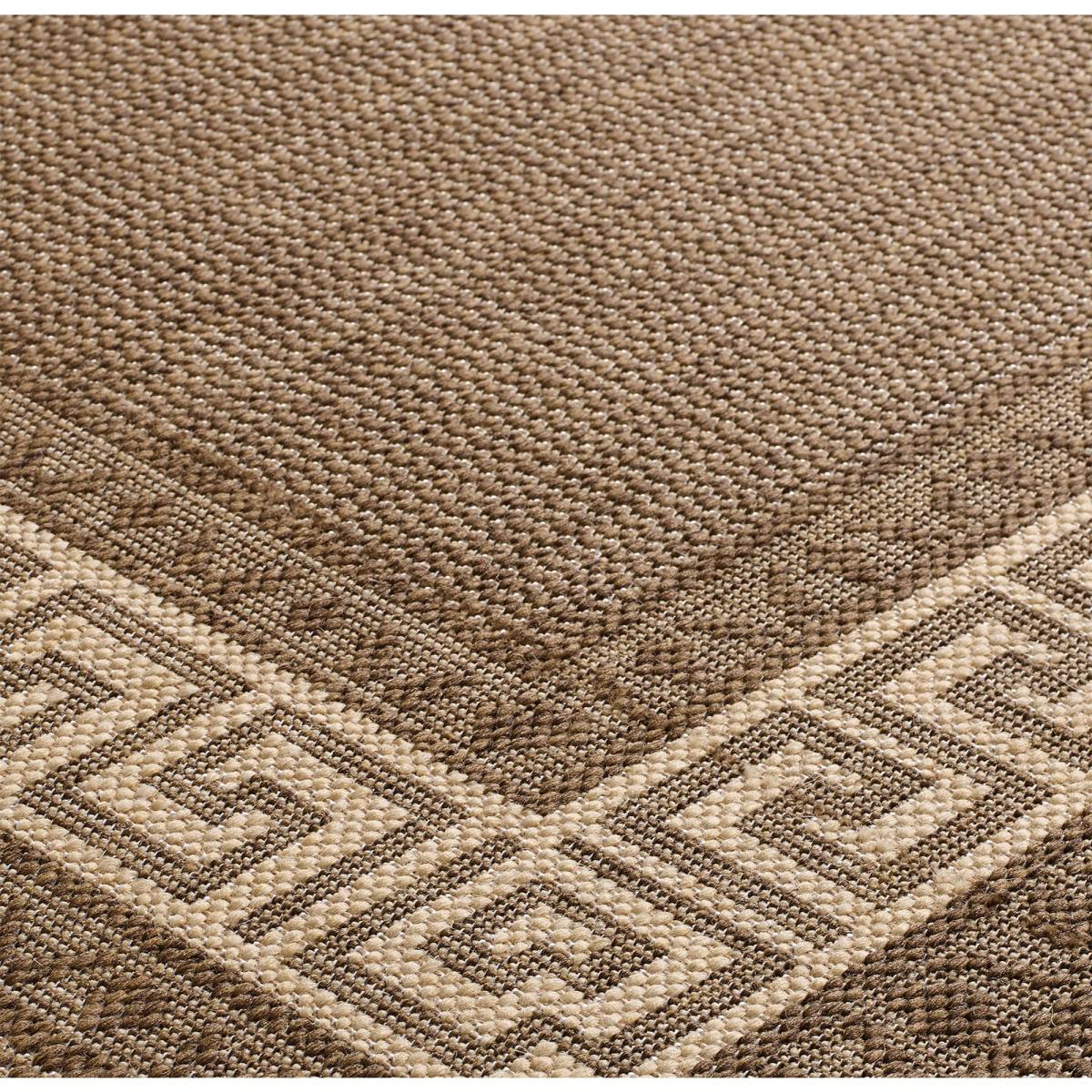 Greek Key Flatweave Anti Slip Hallway Runners in Brown&nbsp;60x230cm – image 3
