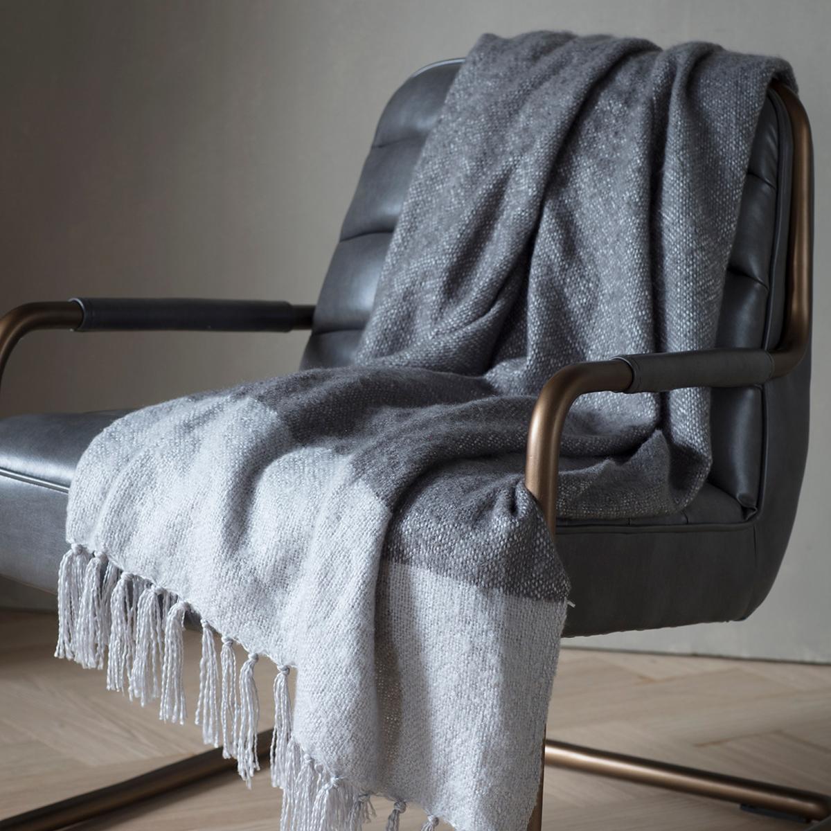 Hytti Tonal Mohair Throw in Slate silver&nbsp;130x180cm – image 2