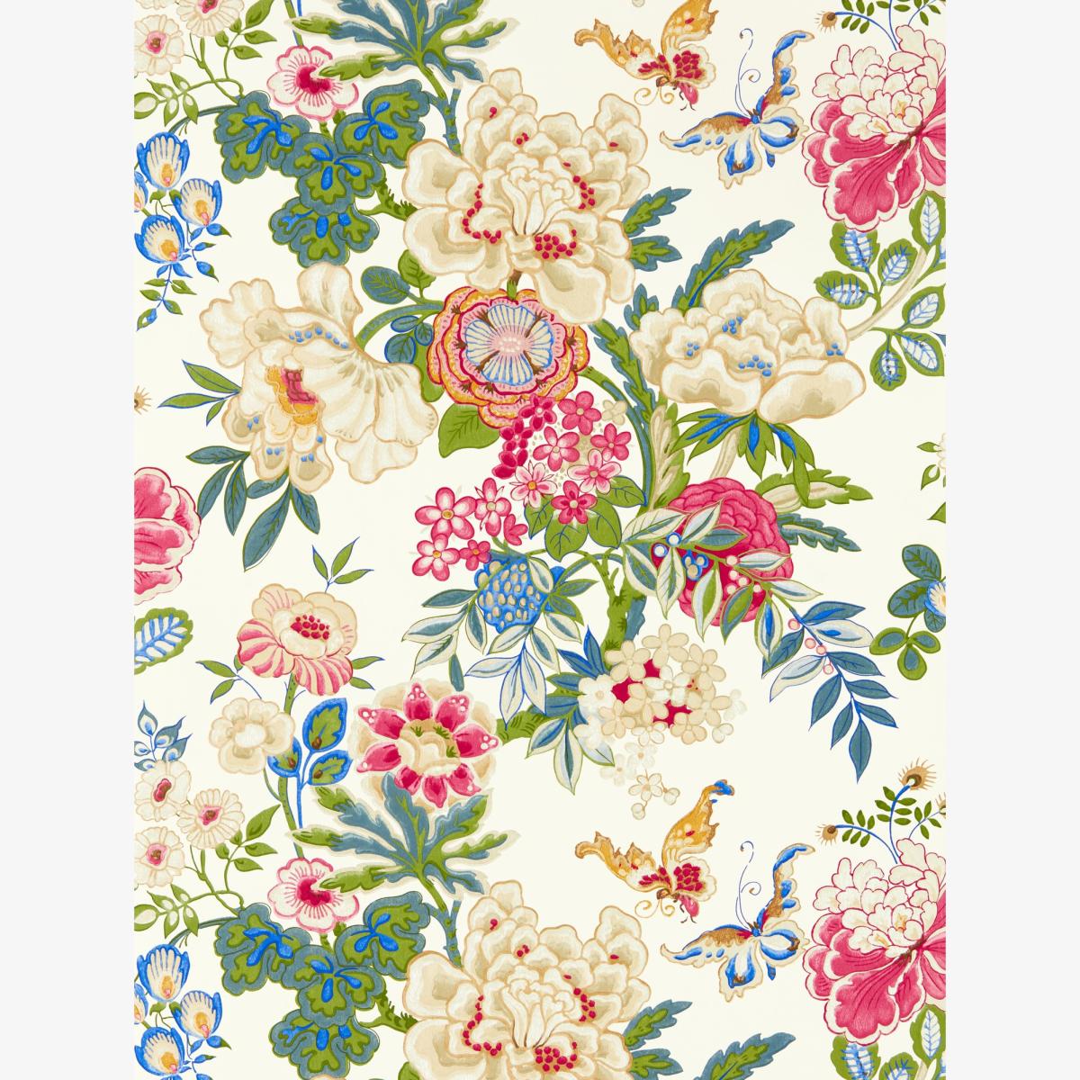 Emperor Peony Wallpaper 217121 by Sanderson in Lotus Pink Roll