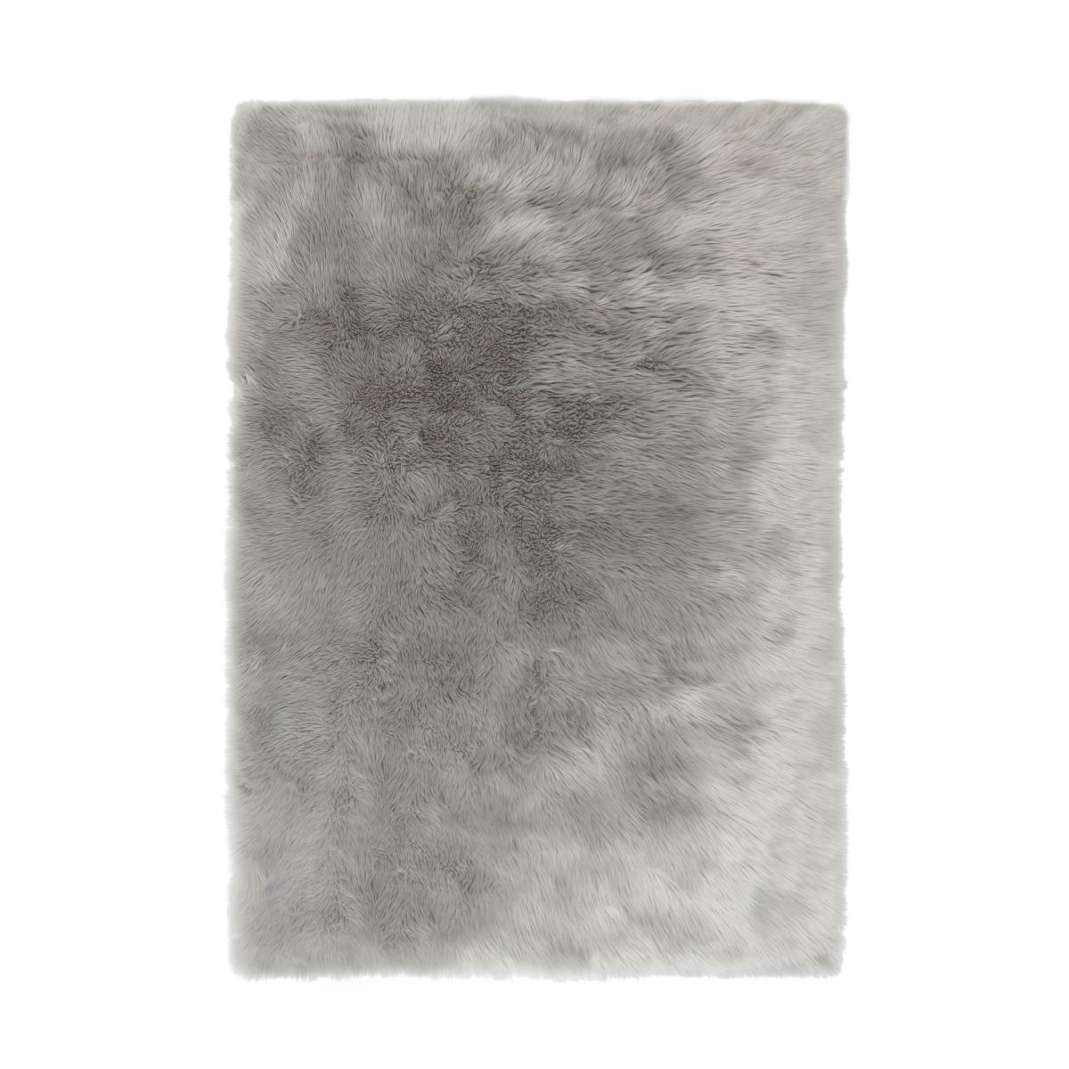 Faux Fur Sheepskin in Grey – image 2