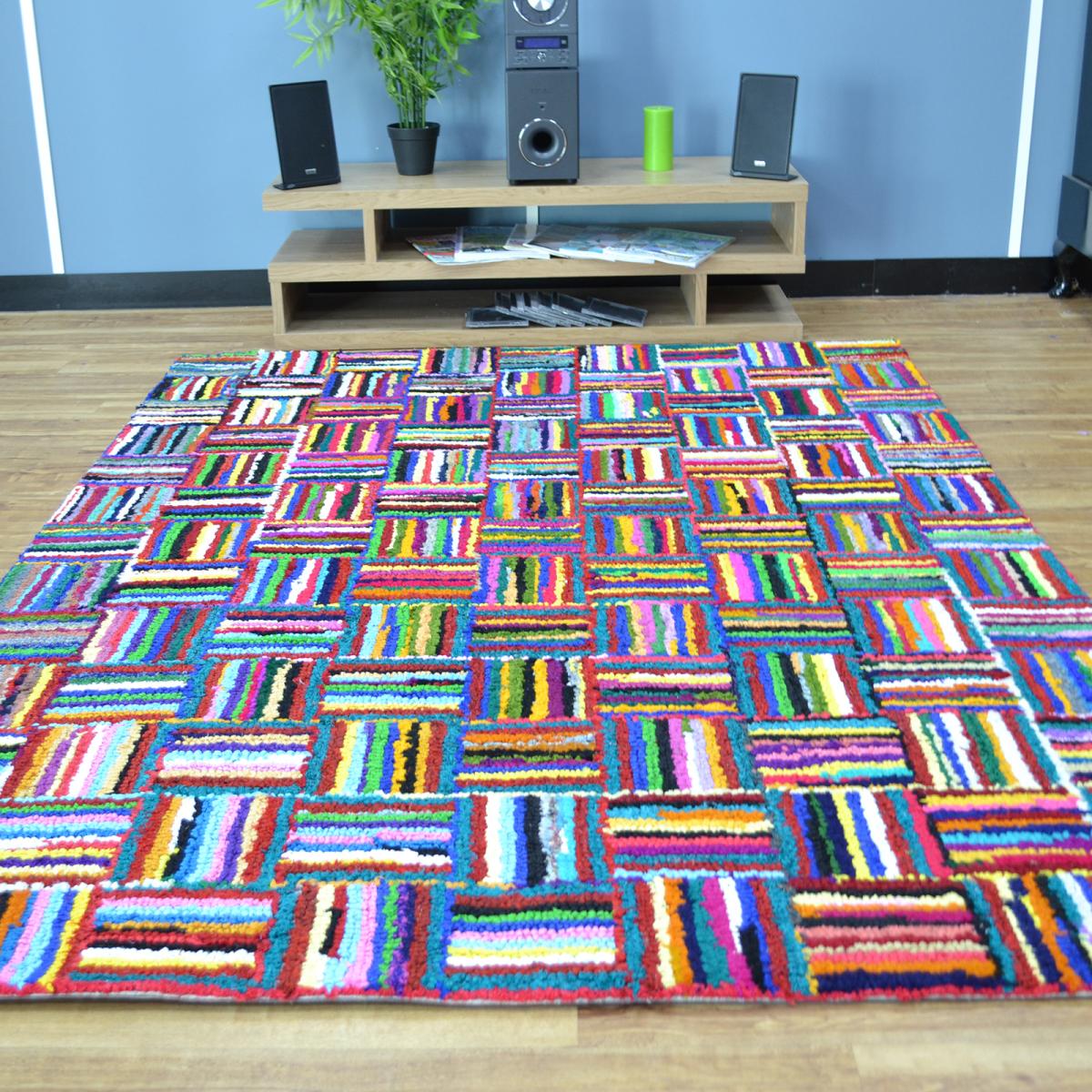 Cotton Chindi Sunshine Multicoloured Rugs 03 160x230cm – image 5