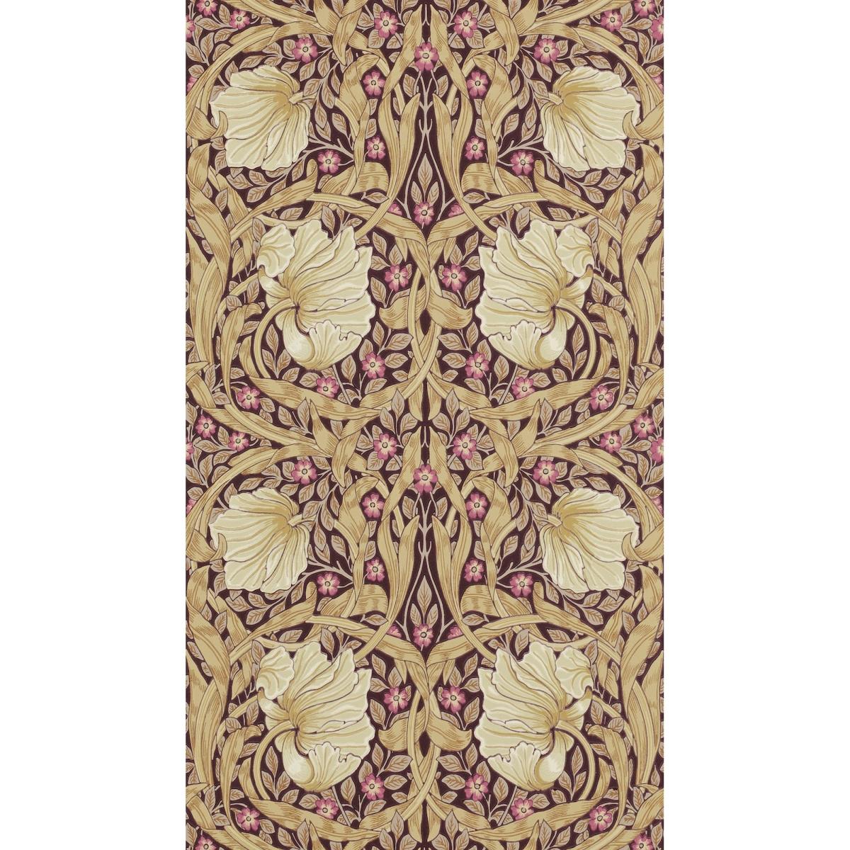 Pimpernel Wallpaper 210387 by Morris & Co in Bullrush Russet Roll – image 3
