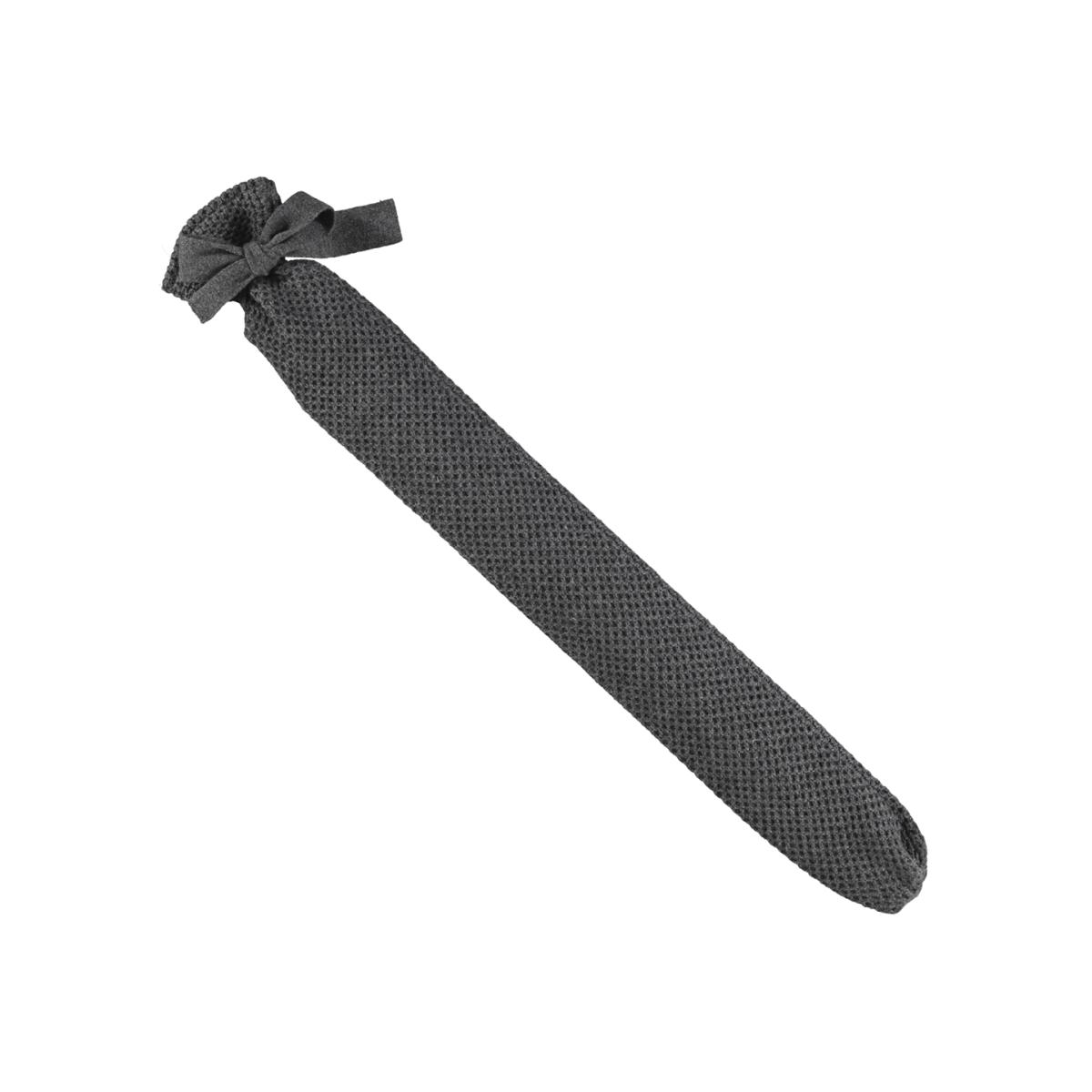 YuYu Richmond Cashmere Hot Water Bottle in Charcoal Grey 81x13cm – image 1