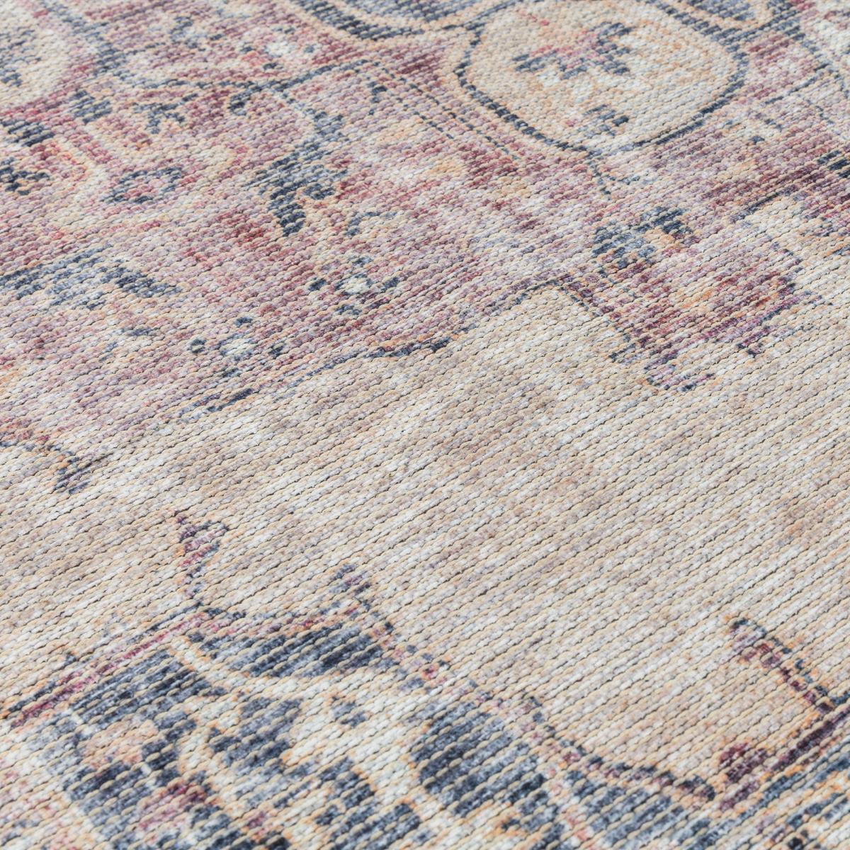 Kaya Lila KY12 Traditional Persian Floral Rugs in Red Cream – image 2