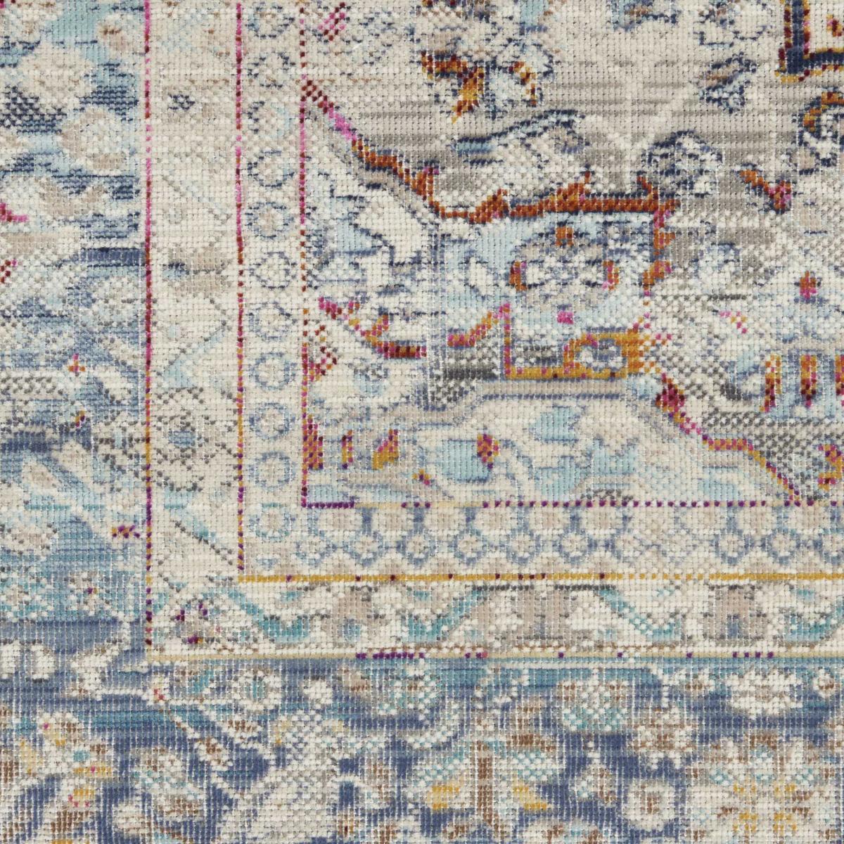 Vintage Kashan Traditional Runner Rugs VKA07 by Nourison in Ivory Blue&nbsp;61x122cm – image 3