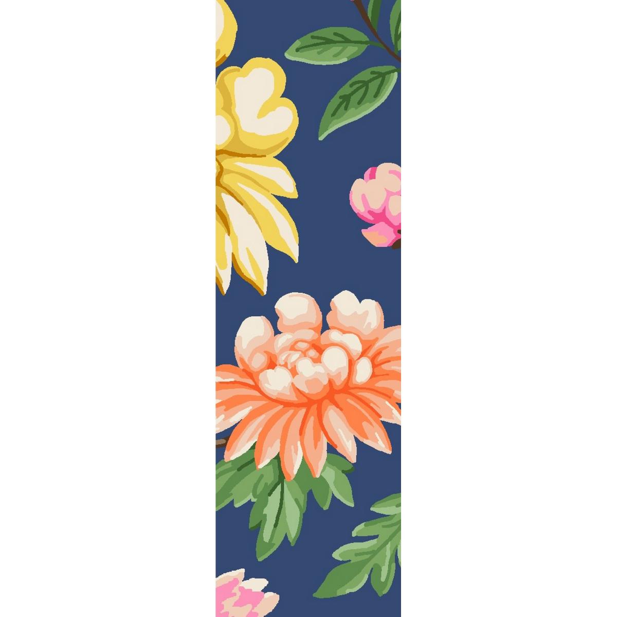 Midnight Garden Indoor Outdoor 438805 Runner Rugs by Wedgwood in Navy60x200cm – image 2