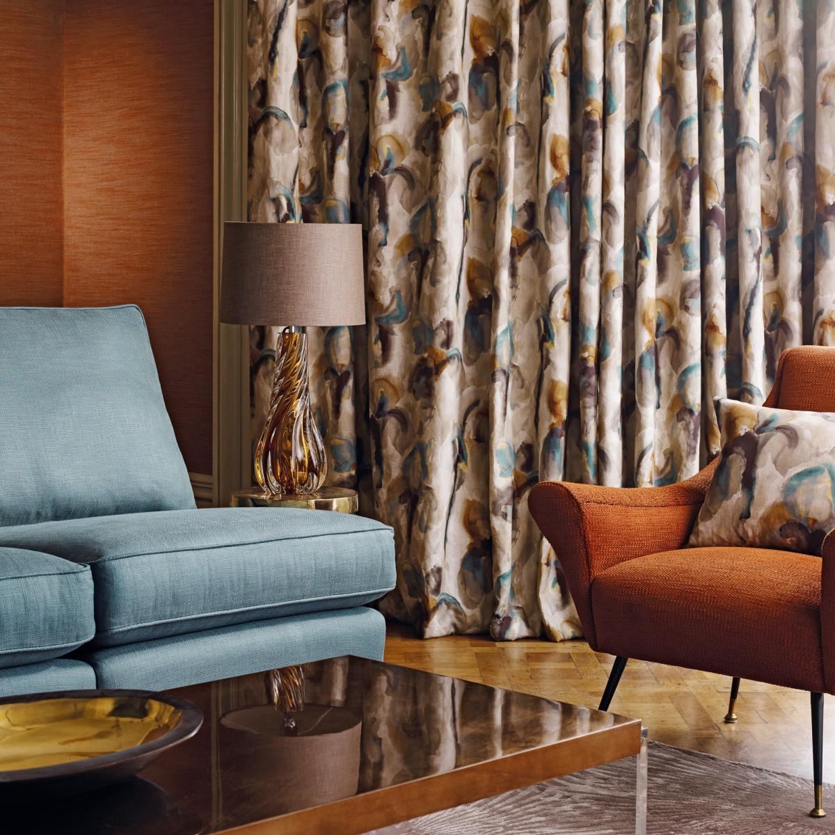 Rushes Plain Wallpaper 312490 by Zoffany in Red Wood Brown Roll – image 2