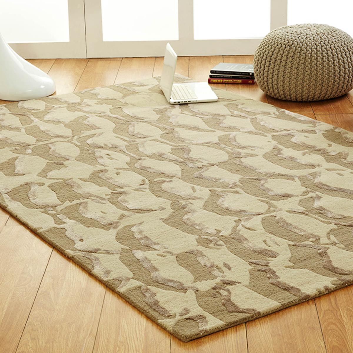 Unique Estuary Wool Rugs in Beige 120x180cm – image 1