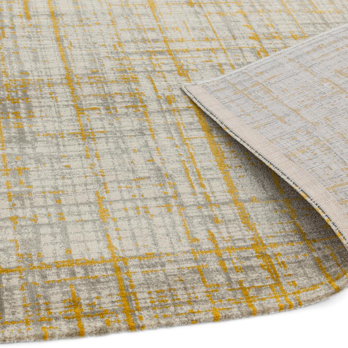 Cosmos Modern Abstract Rugs in 04 Sketch Ochre Yellow 120x170cm – image 4