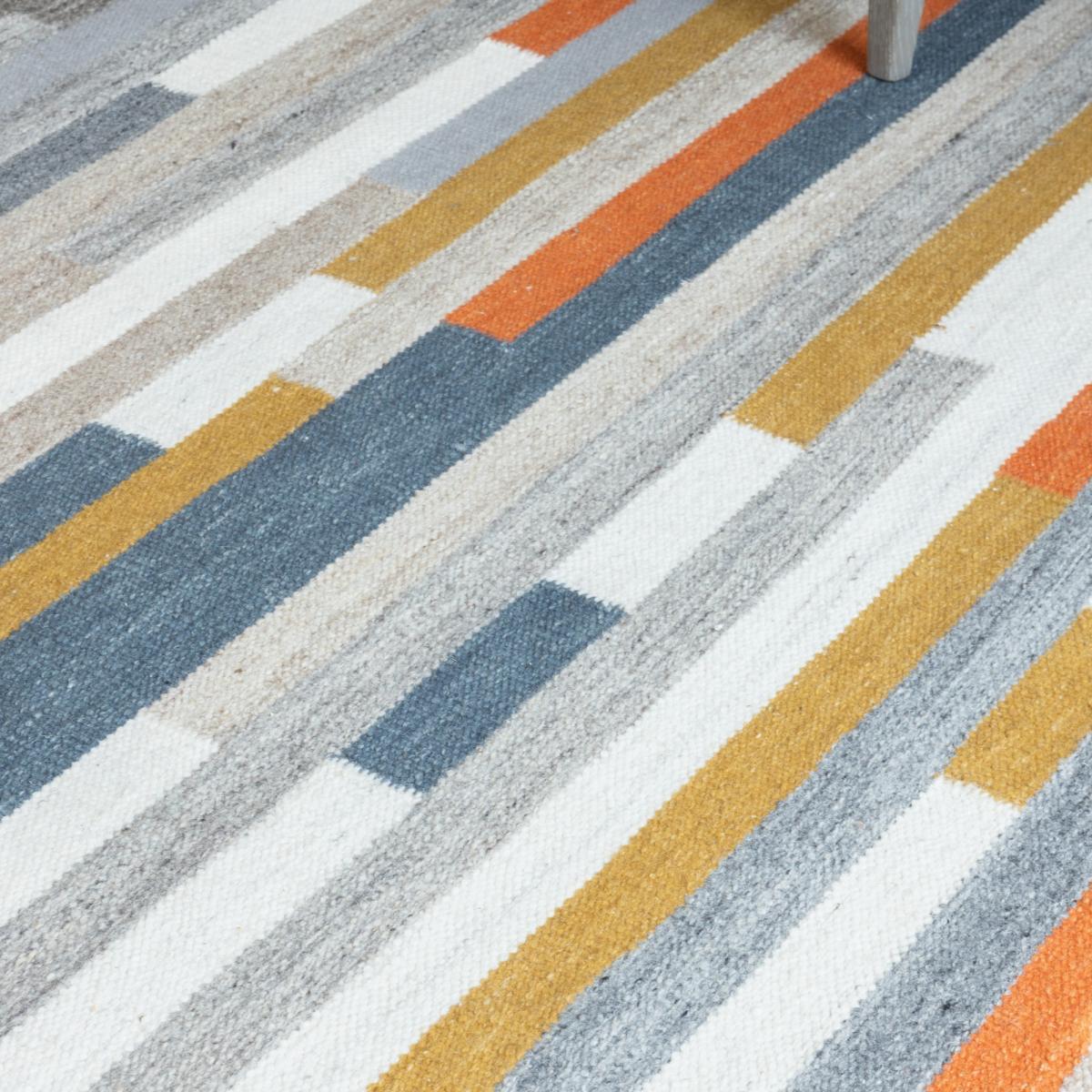 Mattone Designer Wool Rugs in Sienna Brown by William Yeoward200x300cm – image 3