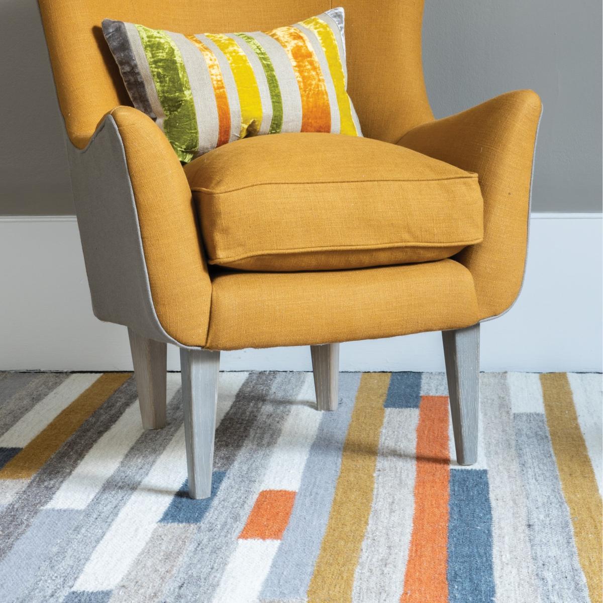 Mattone Designer Wool Rugs in Sienna Brown by William Yeoward200x300cm – image 1