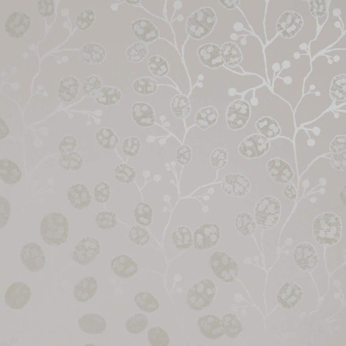 Honesty Wallpaper W0092 04 by Clarke and Clarke in Ivory Natural Roll