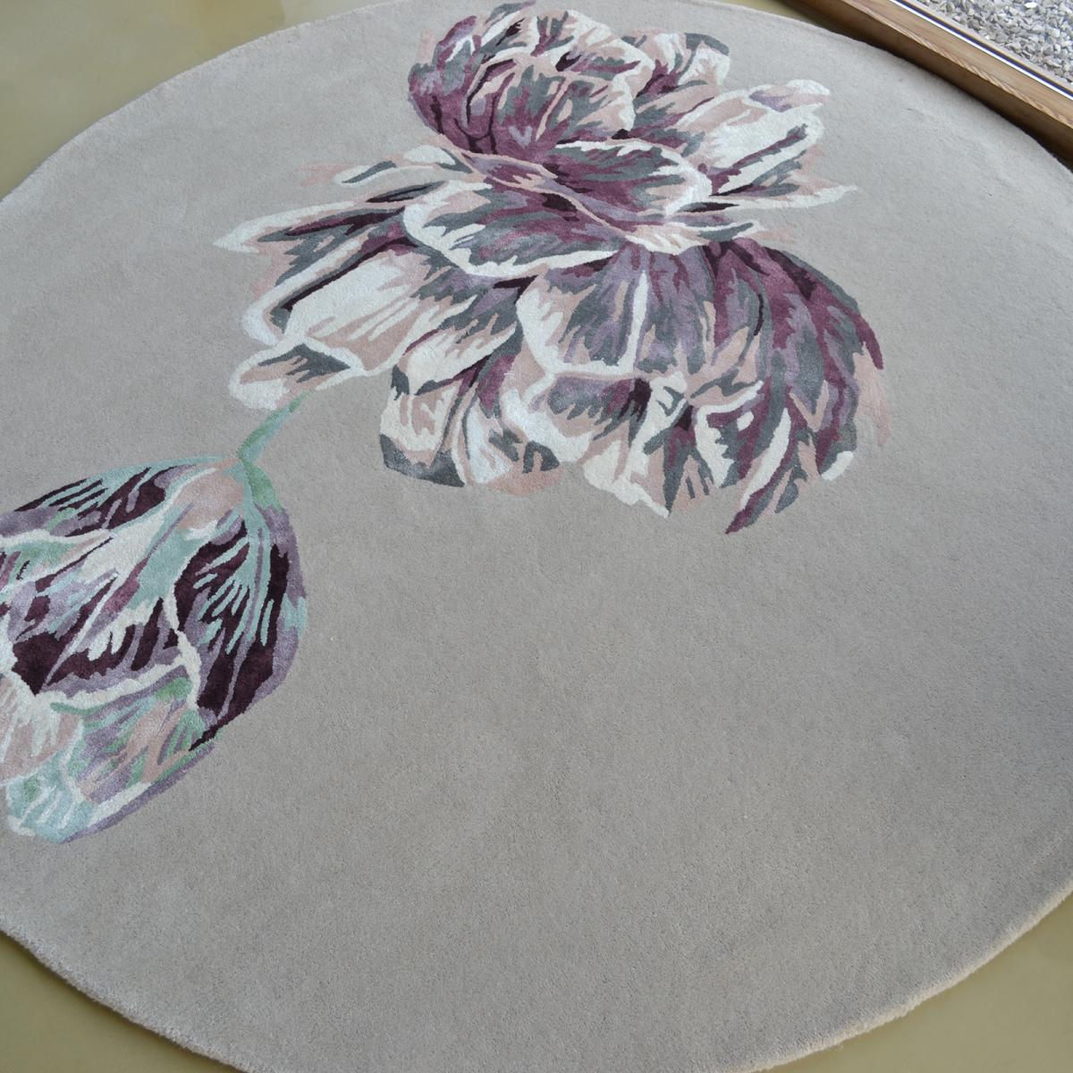 Tranquility Round Rugs 56001 by Ted Baker in Beige 200x200cm – image 2