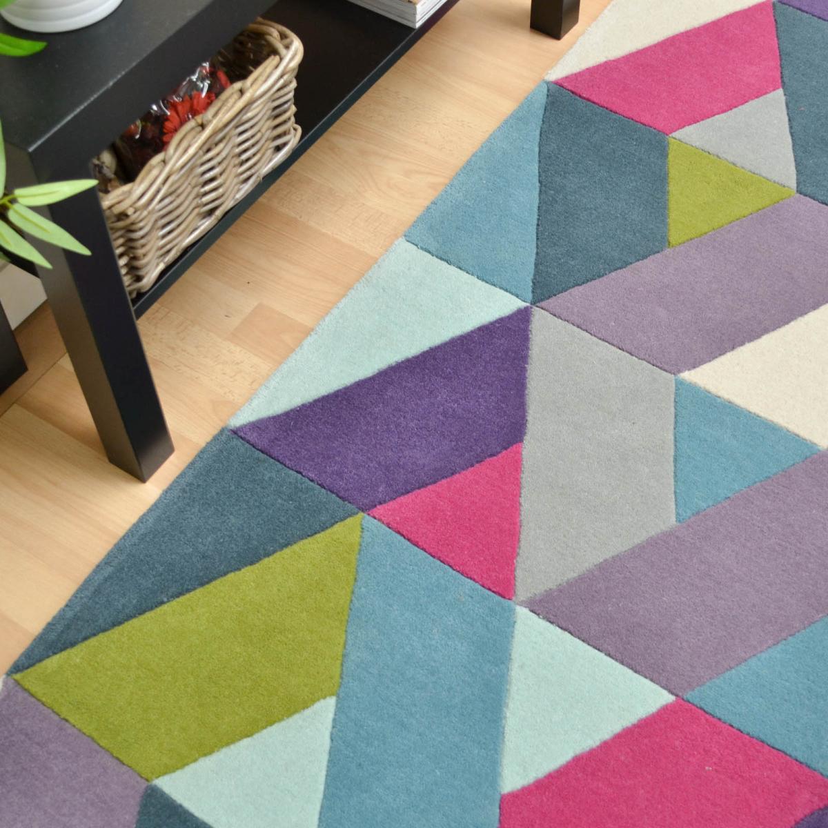 Funk Chevron Hallway Runners in Blue and Green&nbsp;70x200cm – image 4