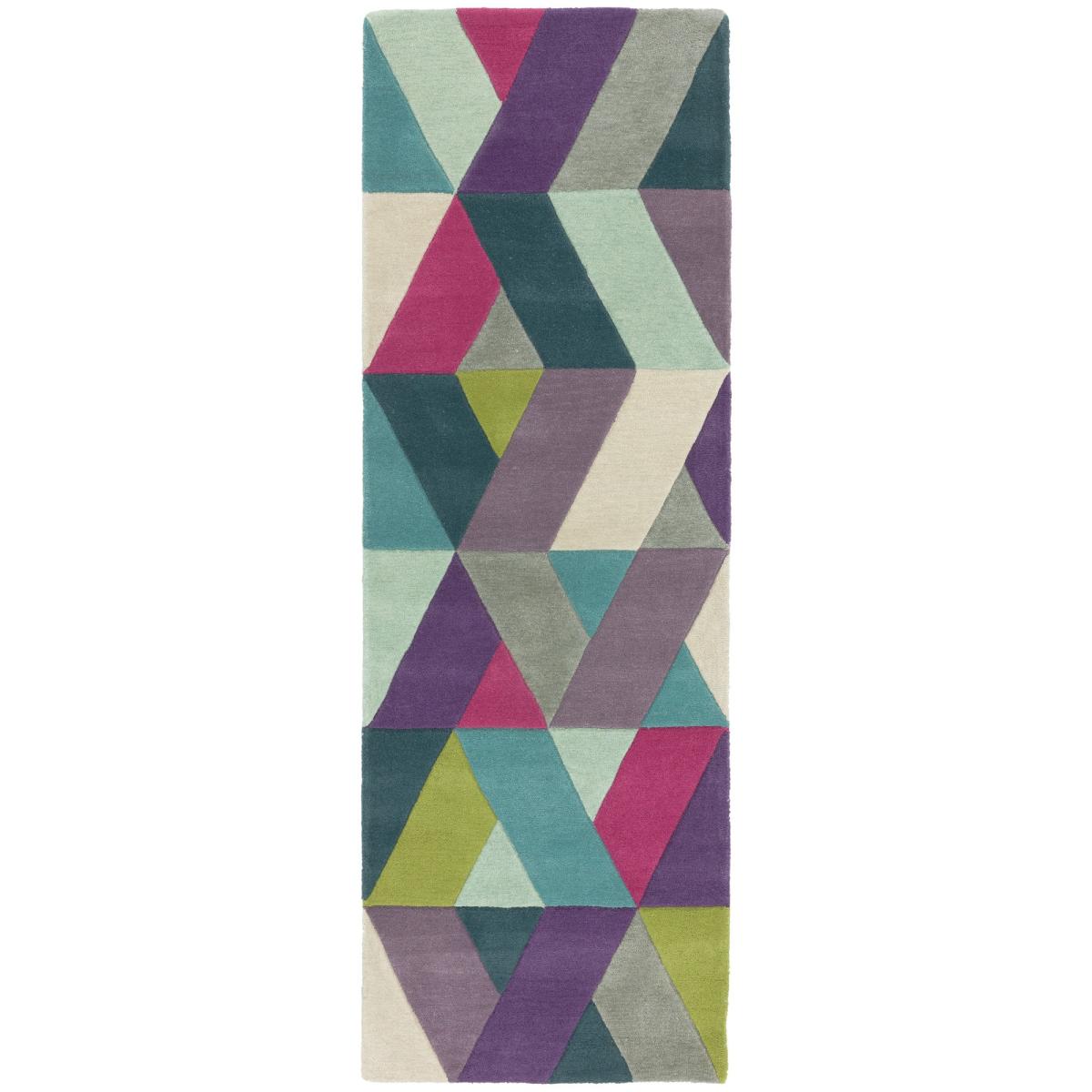Funk Chevron Hallway Runners in Blue and Green&nbsp;70x200cm – image 5
