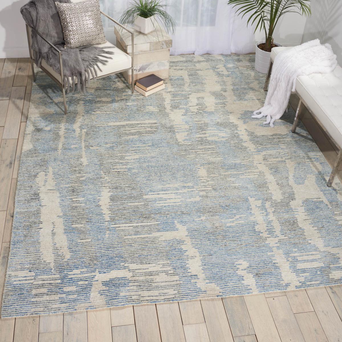 Ellora Rugs ELL01 in Blue by Nourison 168x226cm – image 4