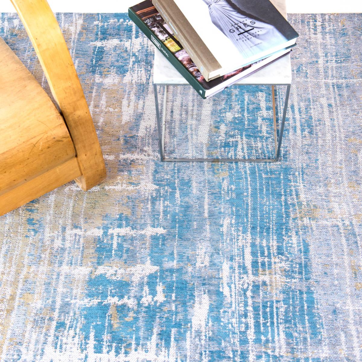 Louis De Poortere Atlantic Streaks Rugs 8718 in Long Island Blue&nbsp;170x240cm – image 4