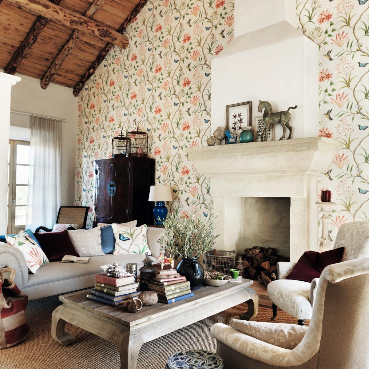 Clementine Wallpaper 213388 by Sanderson in Chintz Green&nbsp;Roll – image 4