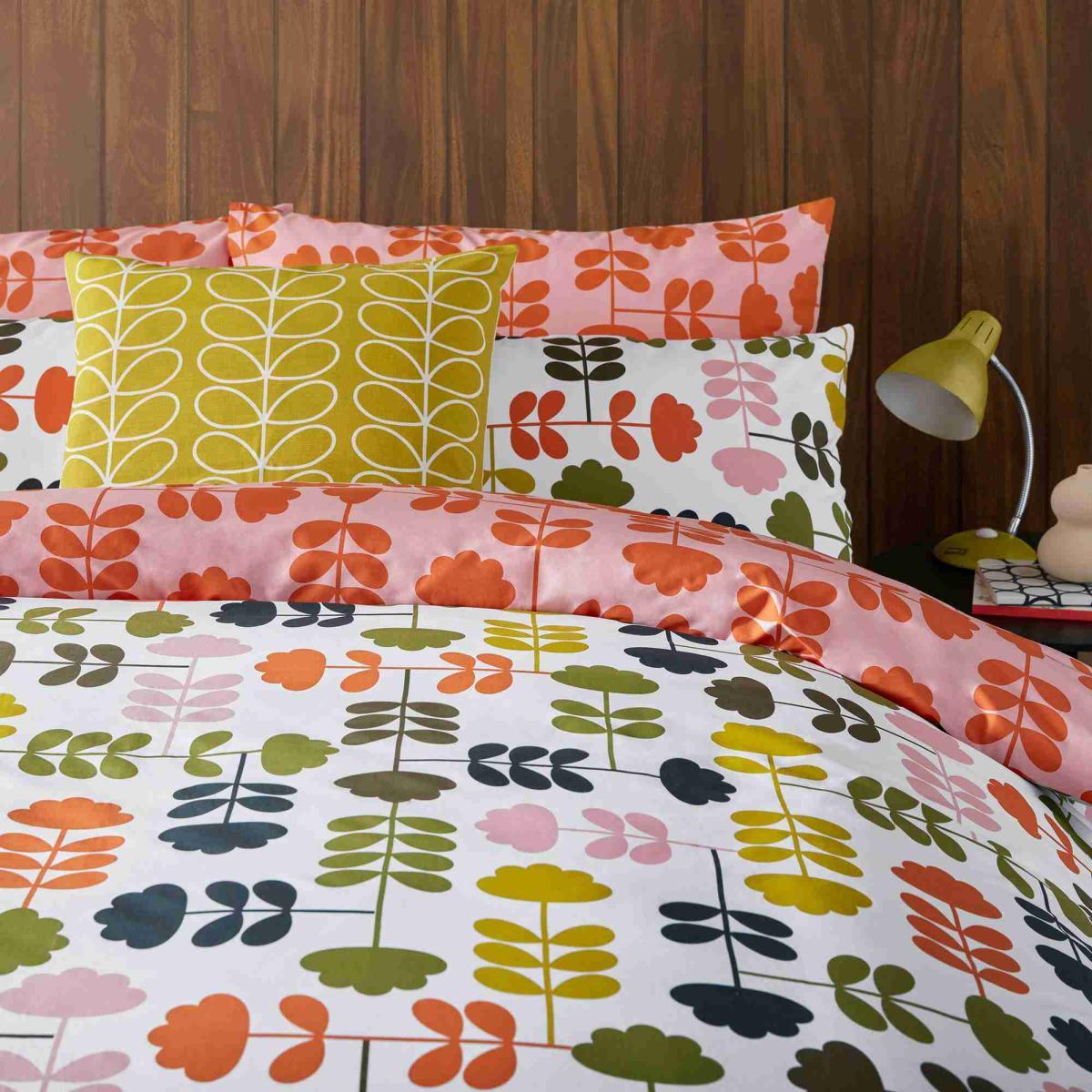 Cut Stem Cotton Bedding by Orla Kiely in Multi Paprika137x200cm – image 2