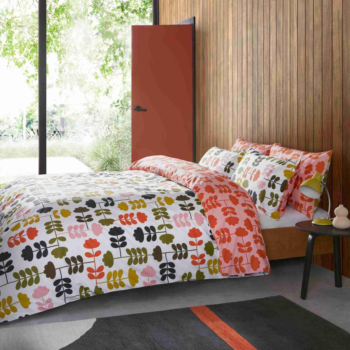 Cut Stem Cotton Bedding by Orla Kiely in Multi Paprika137x200cm – image 3