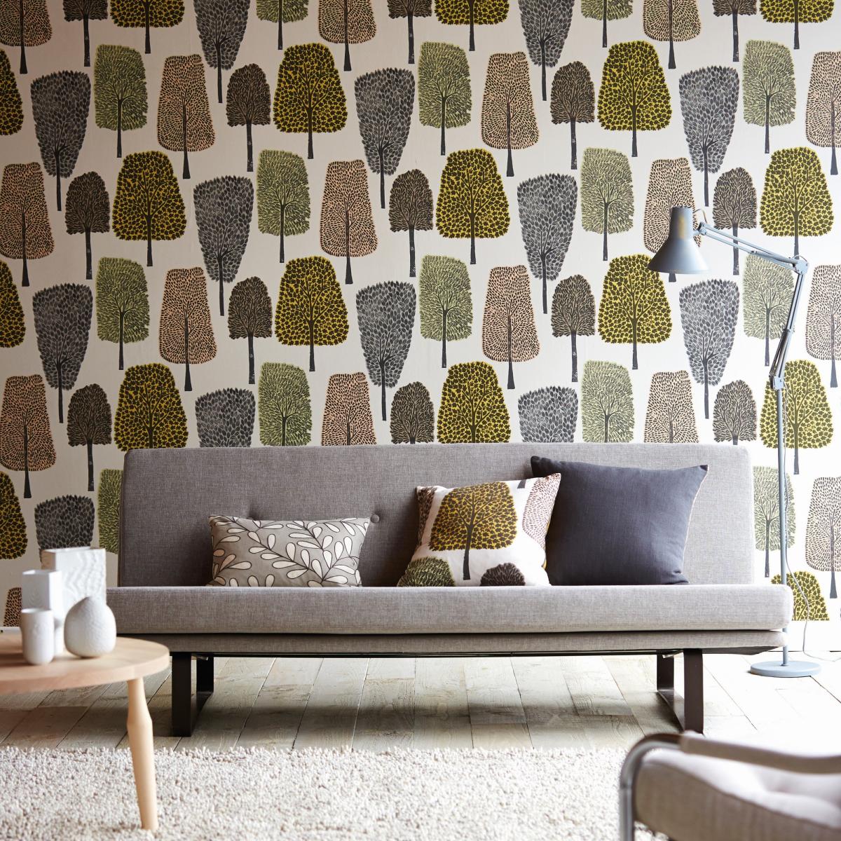 Cedar Wallpaper 111086 by Scion in Blush Toffee Taupe Roll – image 1