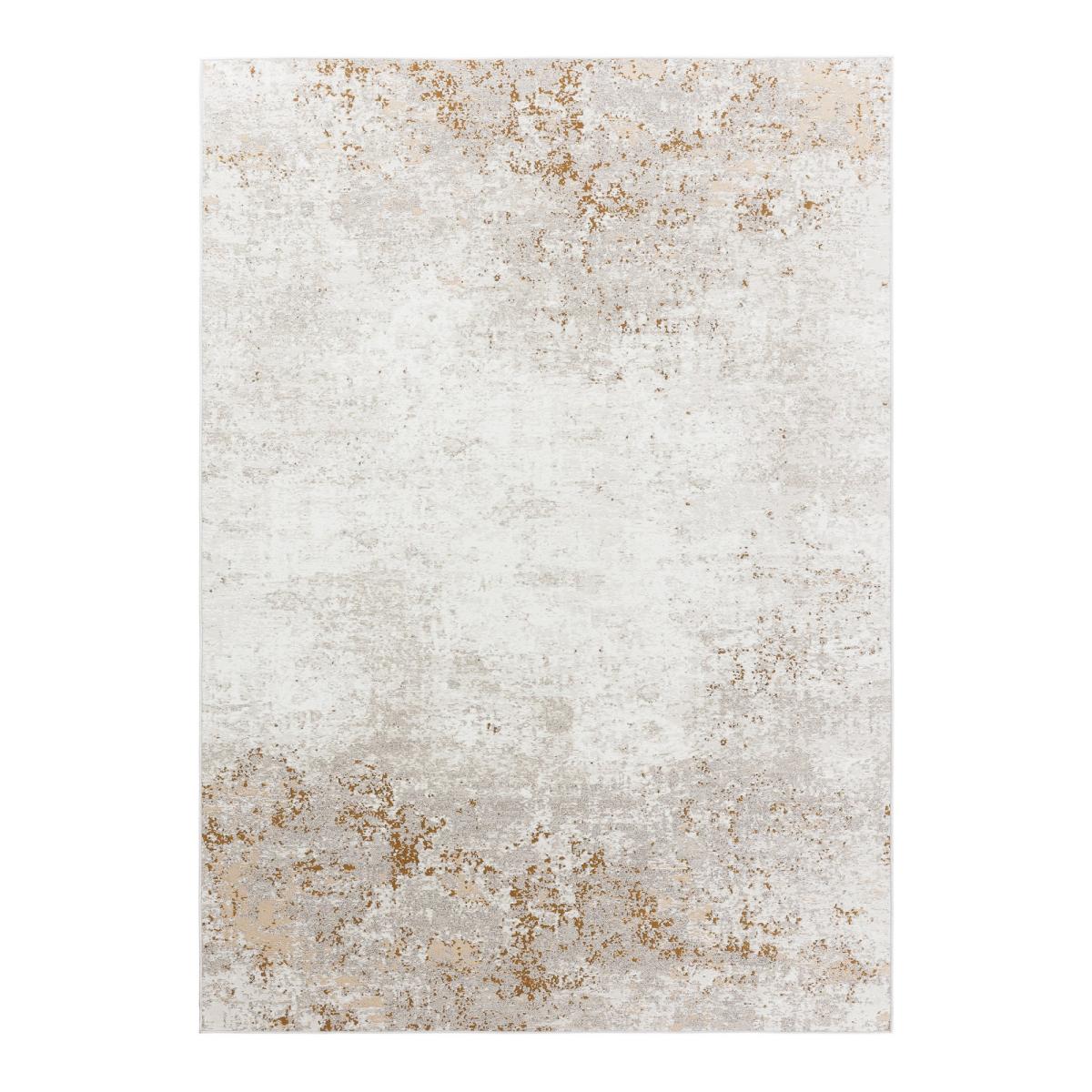 Luminous Abstract Flatweave Indoor Outdoor Rug 508 001 AA000 in Cream Gold&nbsp;250x350cm – image 2
