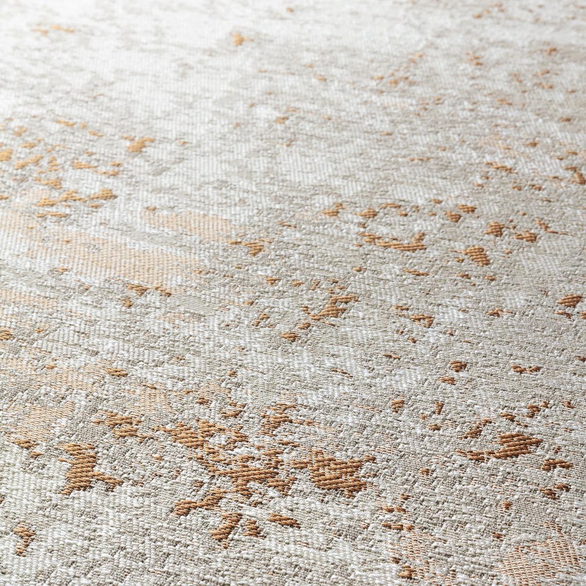 Luminous Abstract Flatweave Indoor Outdoor Rug 508 001 AA000 in Cream Gold&nbsp;250x350cm – image 4