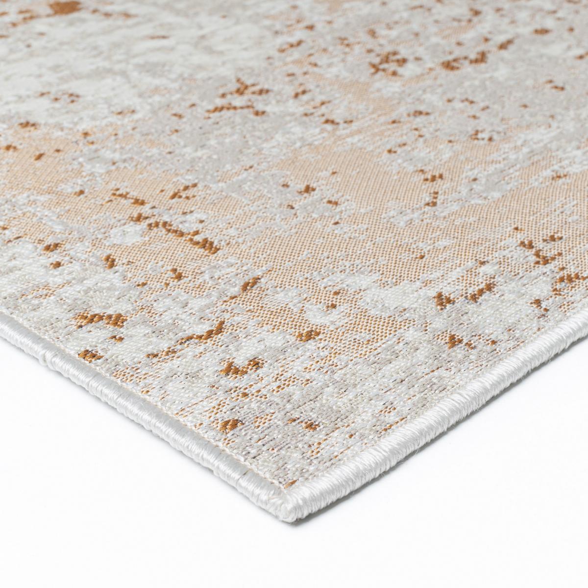 Luminous Abstract Flatweave Indoor Outdoor Rug 508 001 AA000 in Cream Gold&nbsp;250x350cm – image 5