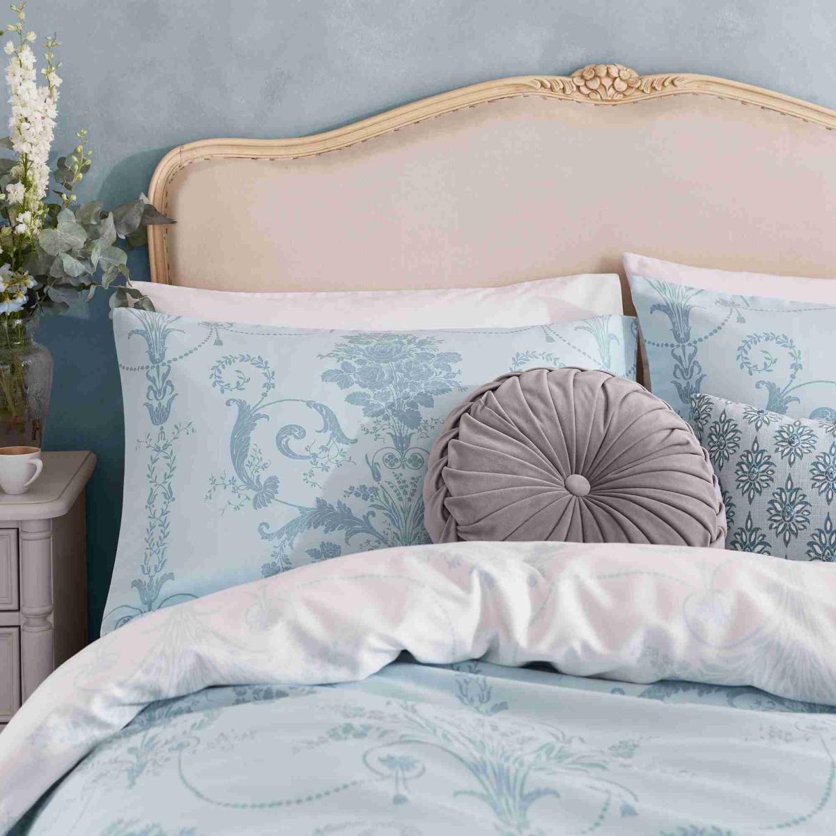 Josette Cotton Bedding Set by Laura Ashley in Seaspray Blue220x230cm – image 2