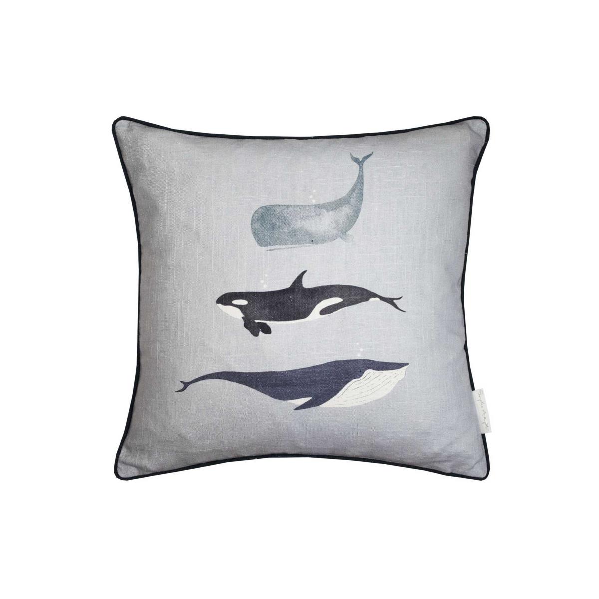 Whale Bedding and Pillowcase By Sophie Allport in Seafoam 45x45cm – image 5