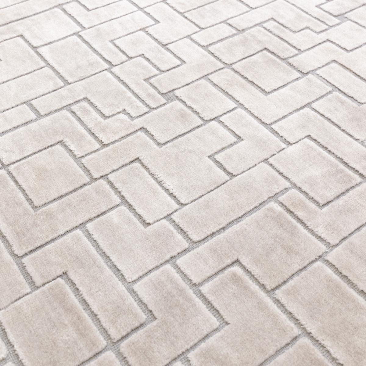 Glaze Tetris Geometric Modern Rugs in Silver Grey200x290cm – image 2