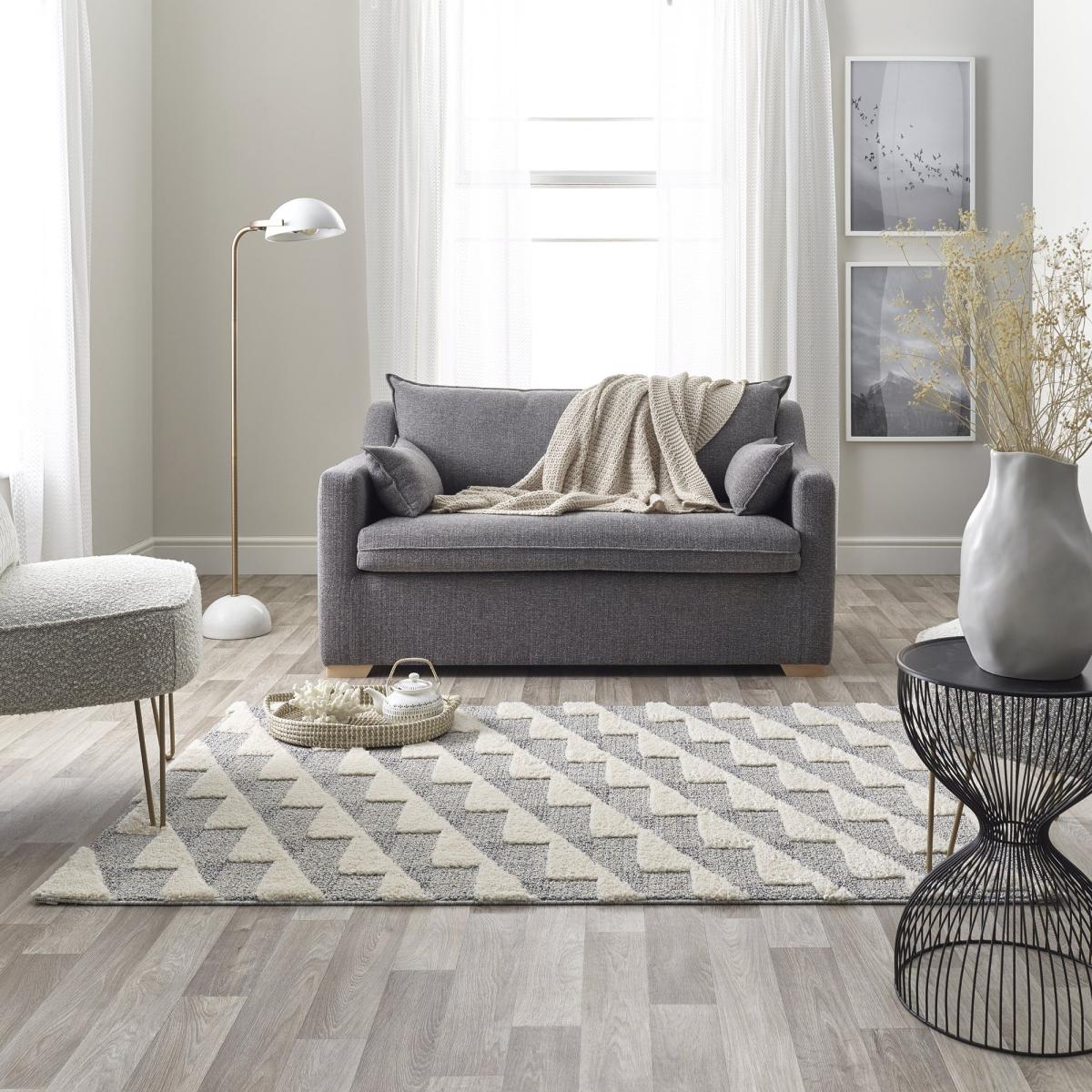 Maison Rugs 7730a in Light Grey(beyaz) 120x180cm – image 1