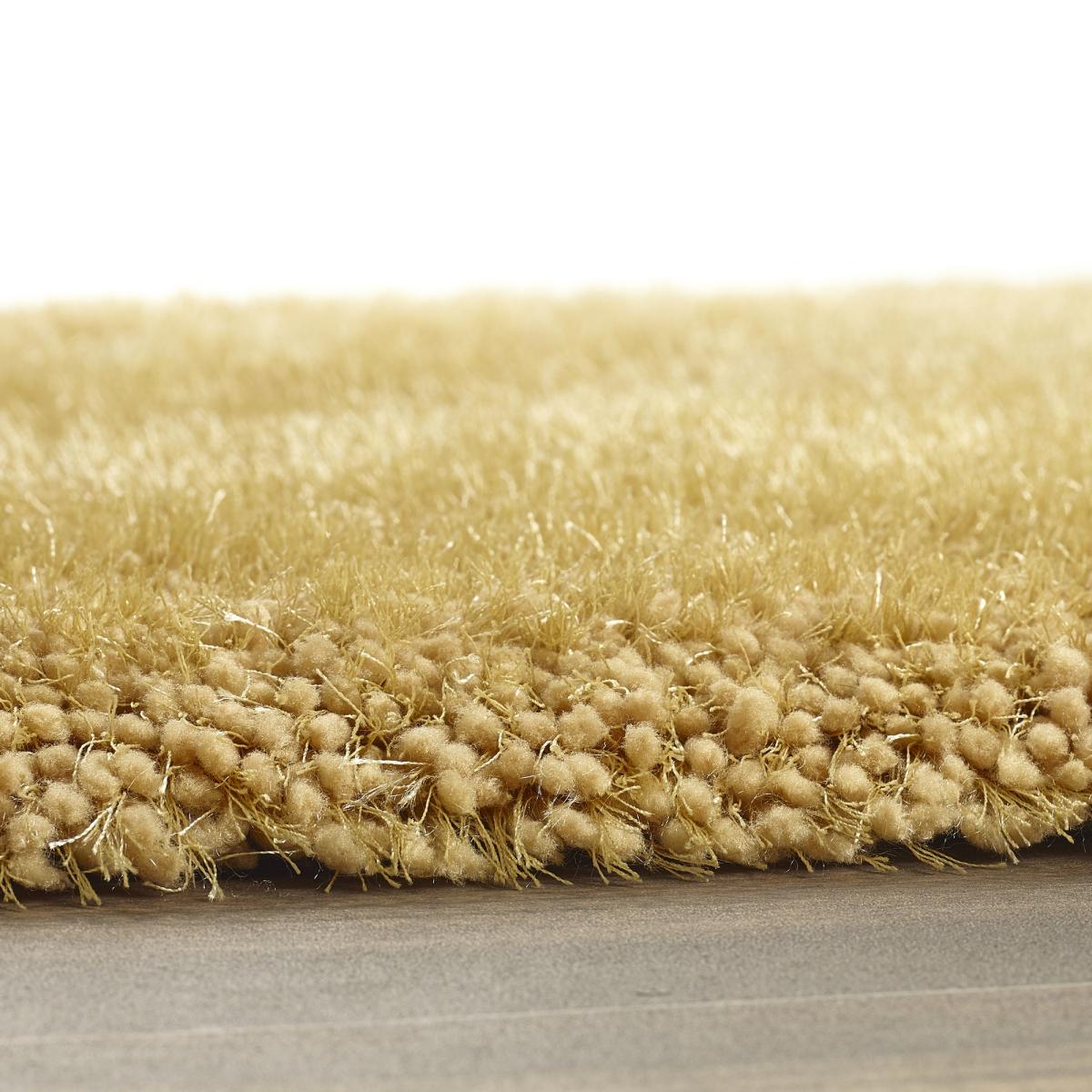 Chicago Shaggy Modern Plain Rugs in Ochre&nbsp;200x290cm – image 3